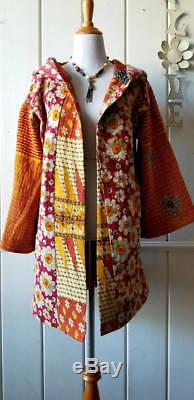10 pcs wholesale lot of Indian vintage kantha Hoodie Jackets Reversible Kimono