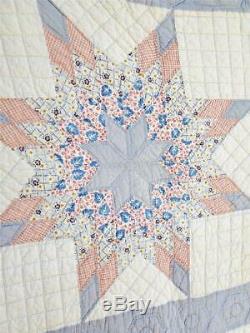 (144) WONDERFUL Vintage Quilt 8 POINT STARS Handmade
