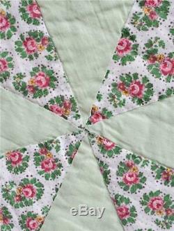 (190) WONDERFUL Vintage Quilt 8 POINT STAR Handmade