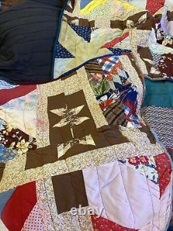 1945 Hand Stitched One Of A Kind quilts hand made vintage