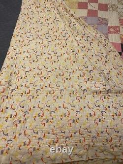 3 GORGEOUS VINTAGE HANDMADE QUILTS. ONE QUILT TOPPER. EARLY 1930s and up