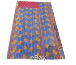 40 PSC LOT Indian Vintage Kantha Quilt Reversible Blanket Gudri Rug Wholesale