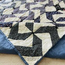 56x84 Vintage Handmade Cotton Quilt