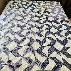 56x84 Vintage Handmade Cotton Quilt