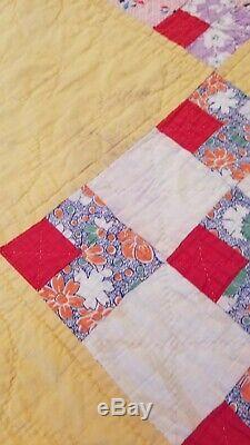 74 By 84 Vintage Handmade Quilt
