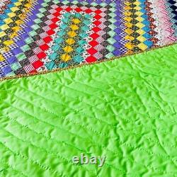 75x85 Gorgeous Homemade and Hand Stitched Cotton Quilt