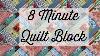 8 Minute Quilt Block Easy To Sew Quilt Use Your Scraps String Quilt Fast Quilt Quilt Tutorial