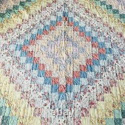 80x80 Vintage Handmade Patchwork Quilt