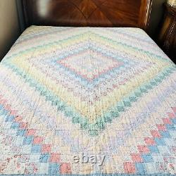 80x80 Vintage Handmade Patchwork Quilt