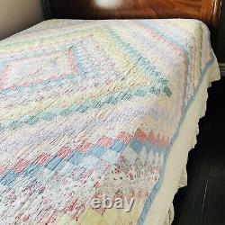 80x80 Vintage Handmade Patchwork Quilt