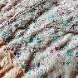 80x80 Vintage Handmade Patchwork Quilt