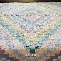 80x80 Vintage Handmade Patchwork Quilt