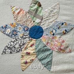 85x85 Vintage Handmade Queen Size Quilt