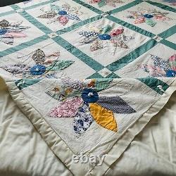 85x85 Vintage Handmade Queen Size Quilt