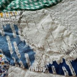 85x85 Vintage Handmade Queen Size Quilt