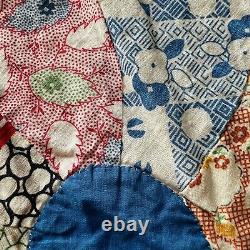 85x85 Vintage Handmade Queen Size Quilt