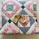 88x84vintage Handmade And Hand Stitched Queen Quilt