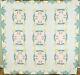 Amazing Vintage 30's Marie Webster May Tulips Applique Antique Quilt Border