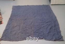 Antique 100 Year Old Patchwork Quilt, Dated Feb 21, 1924, Hand Stitched, 62x76