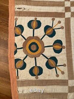 Antique Applique Quilt OOAK One-of-a-Kind Stunning