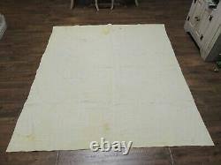 Antique Handmade Quilted Cotton Patchwork Quilt Twin 70x 76