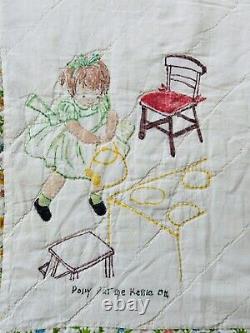 Antique Nursery Rhymes Handmade Quilt