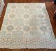 Antique Quilt Blue Hand Stitched 9 Stars Intricate Design 1800s 101 By 85