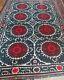 Antique Uzbek Vintage Hand Embroidery Suzani Gift Wall Hanging Quilt Bedding