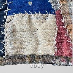 Antique Victorian Crazy Quilt Heavily Embroidered Dated 1910