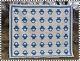 Antique Vintage 1919 Blue Basket Quilt 72 X 82 All Handmade Hand Sewn Quilted