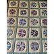 Antique Vintage 1940s Dresden Plate Hand Quilted Quilt Handmade 84 X 72