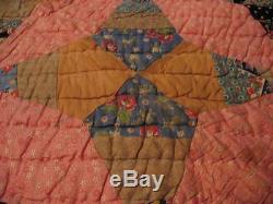 Antique Vintage Star Patch Multi Color Quilt Bedding Quilts Cotton Handmade