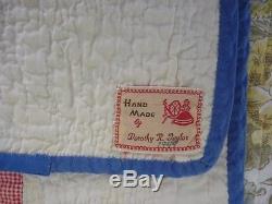 Awesome Vintage Handmade Baby Crib Quilt