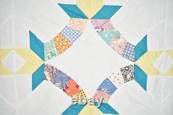 BEAUTIFUL Vintage 30's Friendship Knot Wedding Ring Antique Quilt Top