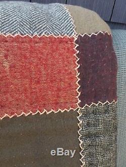 Beautiful Cotton And Wool Vintage Handmade Quilt 58 x 56 Movie Prop