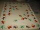 Beautiful Fall Leaf Handmade Antique Vintage Hand Sewn & Hand Appliqued Quilt