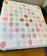 Beautiful Mcm 8 Point Patchwork Star Quilt