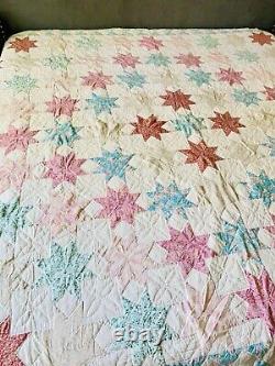 Beautiful MCM 8 Point Patchwork STAR QUILT