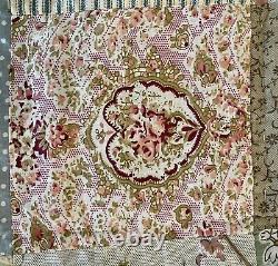 Beautiful Vintage Handmade Patchwork Quilt Hand Stitching 83x64 EUC