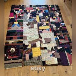 Crazy Quilt Handmade Vintage Patchwork