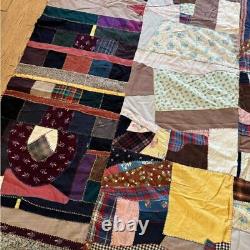 Crazy Quilt Handmade Vintage Patchwork