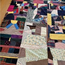 Crazy Quilt Handmade Vintage Patchwork