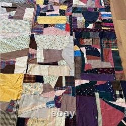 Crazy Quilt Handmade Vintage Patchwork