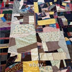 Crazy Quilt Handmade Vintage Patchwork