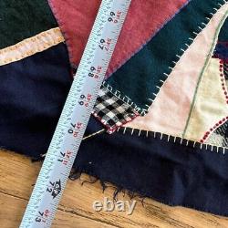 Crazy Quilt Handmade Vintage Patchwork