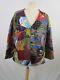 Crazy Quilt Jacket Vintage 60's 70's Hand Pieced Lined Long Sleeve M-l