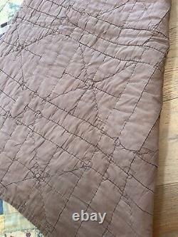 Early American Handmade All Hands Around Quilt Vintage