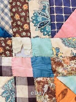 Early American Handmade All Hands Around Quilt Vintage