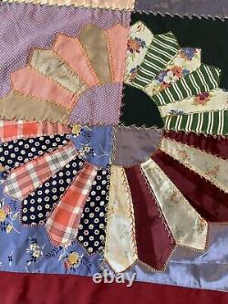 Exquisite Handmade Duvet Quilt Vintage Big Flowers Full/Queen Various Fabrics