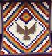 Extraordinary Vintage Handmade Postage Stamp Eagle Liberty Southwest Quilt